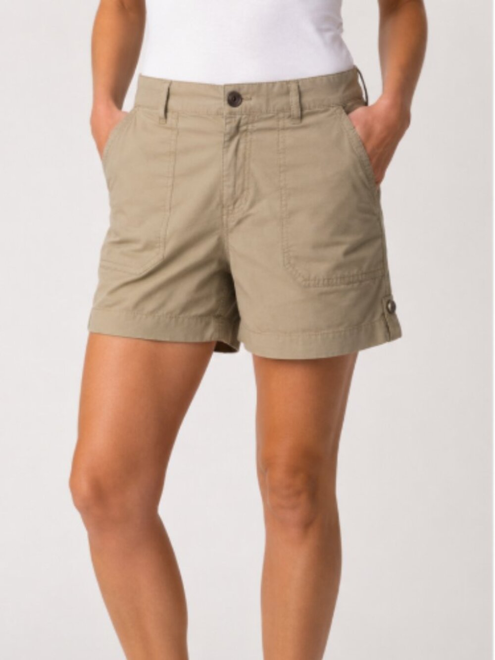 NWT Orvis Utility Poplin Shorts Size 10 Khaki Outdoor Hiking Casual